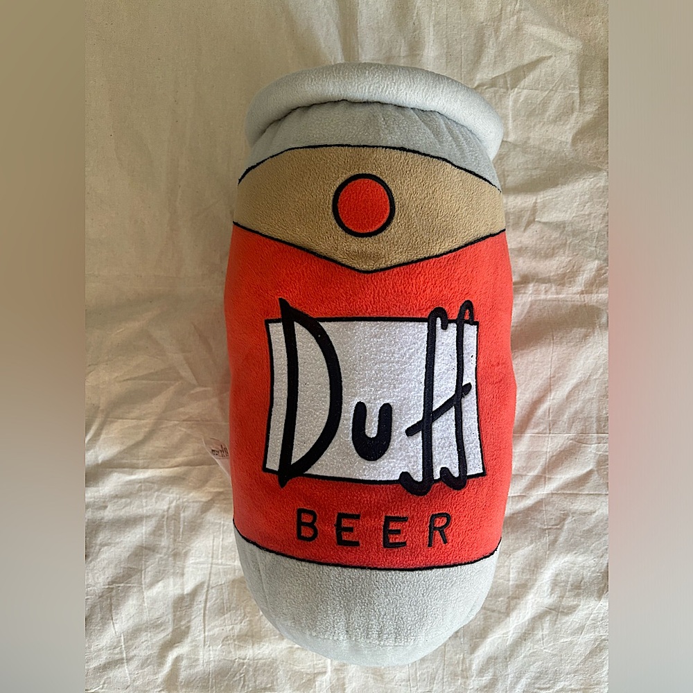 Universal Studios Duff Bear Large Plush Orange & Grey